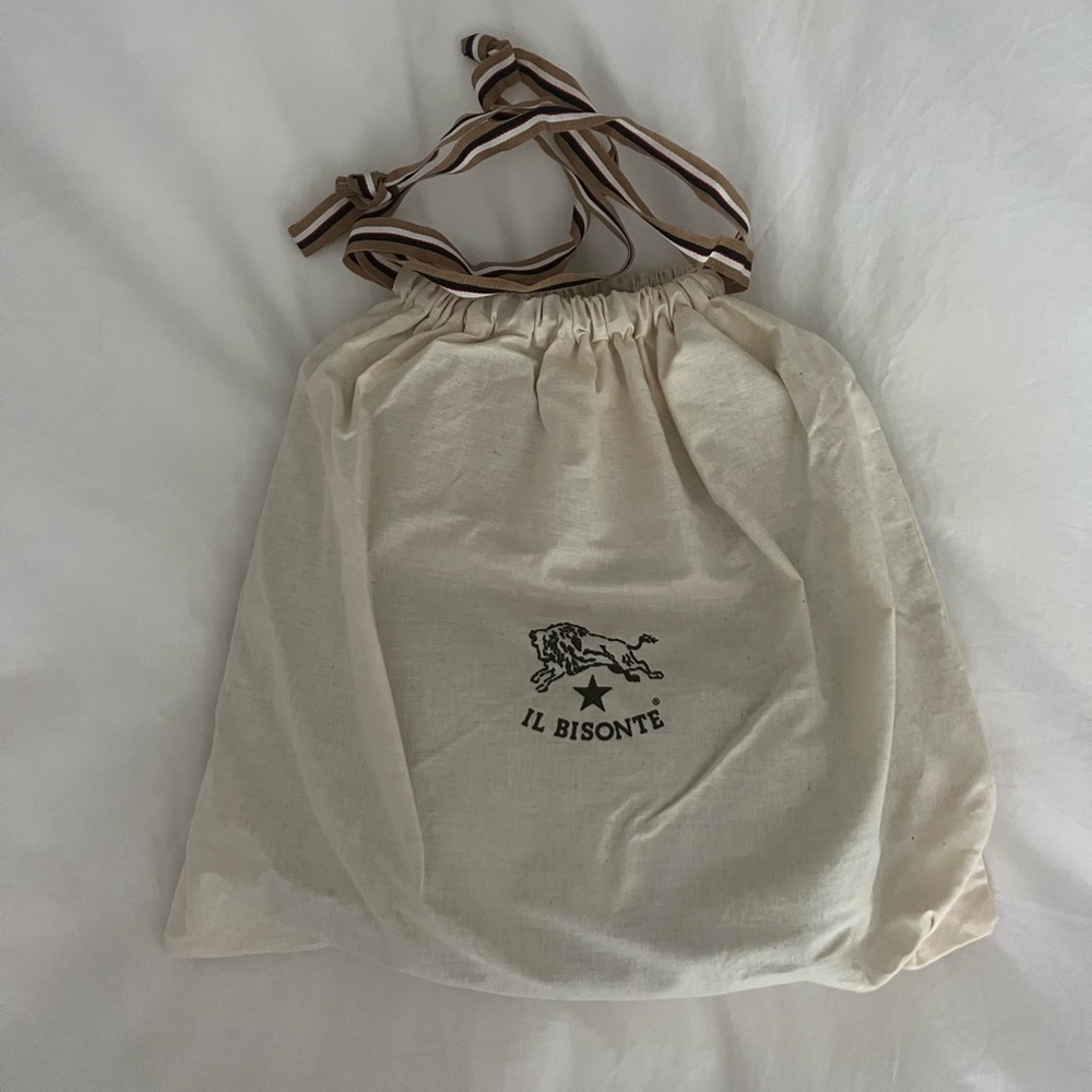 NWT Il Bisonte Belcanto Vacchetta Leather Shoulder Bag - Picture 8 of 13